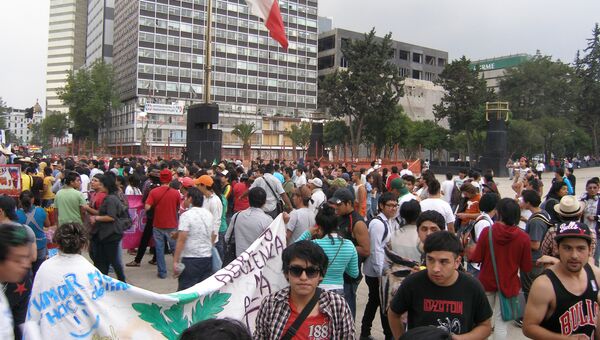 Марш в защиту легализации марихуаны в Мехико. Архивное фото