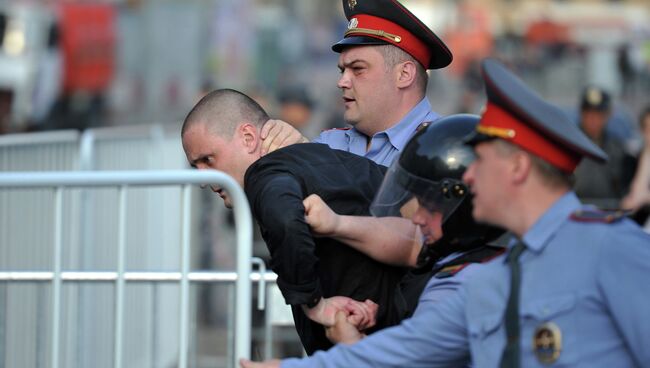 Задержания участников митинга Марш миллионов в Москве