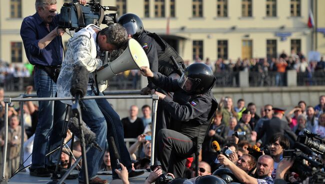 Задержания участников митинга Марш миллионов в Москве