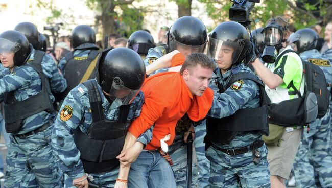 Задержания участников митинга Марш миллионов в Москве