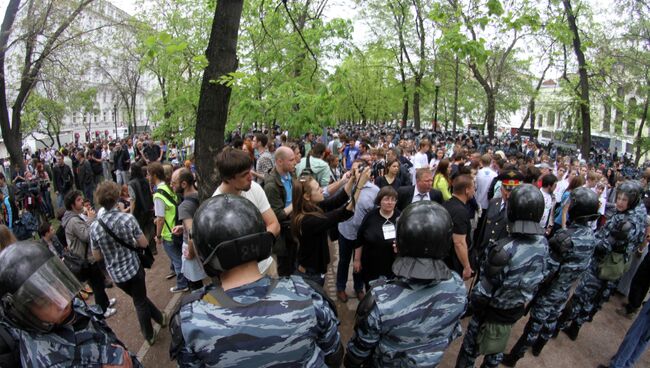 Акция протеста оппозиции в Москве