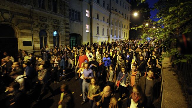 Акция оппозиции в центре Москвы