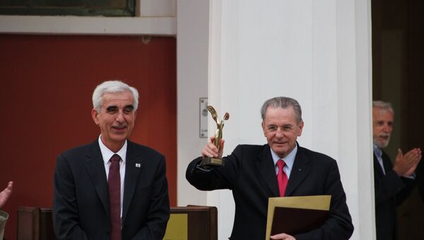 Глава МОК Жак Рогге стал почетным гражданином Древней Олимпии