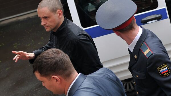 Сергей Удальцов доставлен в судебный участок №418 г. Москвы