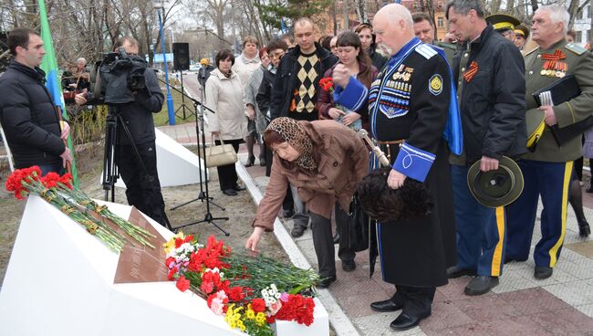 Мемориальная звезда в честь Сергея Солнечникова 