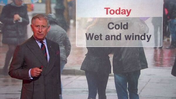 Принц Чарльз выступил в роли ведущего прогноза погоды на BBC Scotland