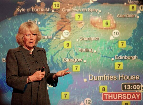 Камилла Паркер провел выпуск прогноза погоды на телеканале BBC Scotland