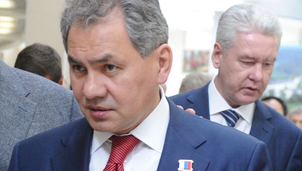Губернатор Московской области Сергей Шойгу после торжественной церемонии инаугурации
