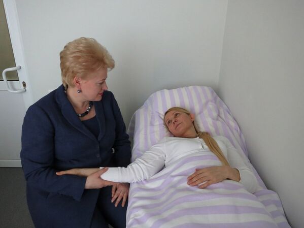 Президент Литовской Республики Даля Грибаускайте посетила Юлию Тимошенко в больнице