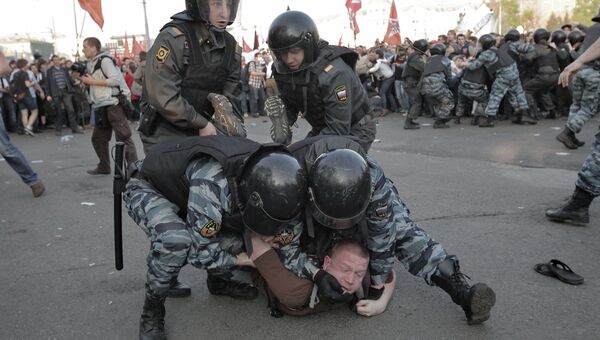 Задержания участников митинга Марш миллионов в Москве