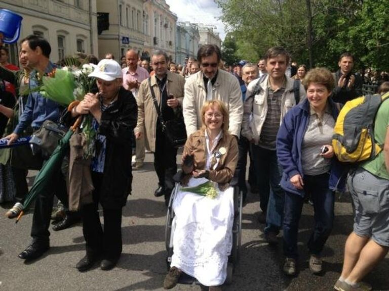 Акция Контрольная прогулка писатели Москва репортер