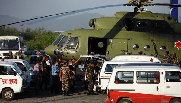 Операция по спасению выживших в авиакатастрофе в Непале