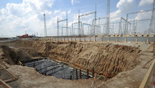Начало строительства второго энергоблока Южноуральской ГРЭС-2. Архивное фото