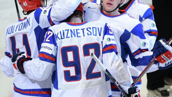 Хоккеисты сборной России одержали седьмую подряд победу на ЧМ