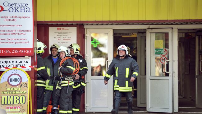 Обрушение конструкций в торговом центре Мичуринский