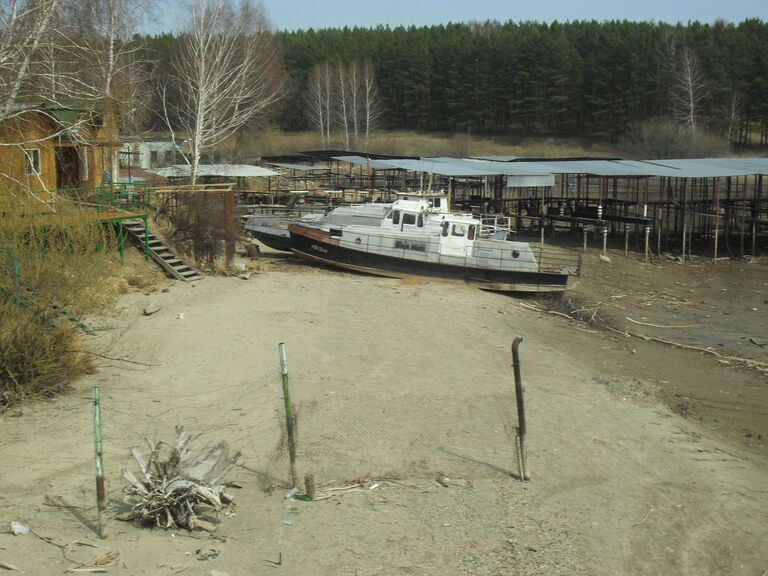 Бердск река мост вода