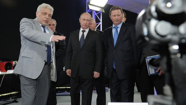 Президент РФ В.Путин посетил ОАО ЦНИИ Циклон