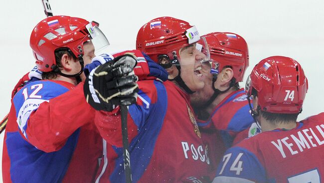 Хоккей. Чемпионат мира. Матч Россия - Финляндия