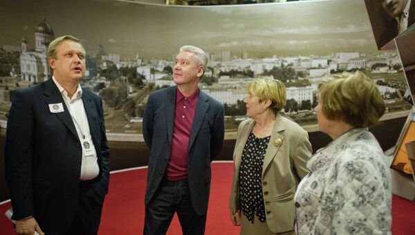 Мэр Москвы Сергей Собянин в Музее Москвы во время Ночи в музее - 2012