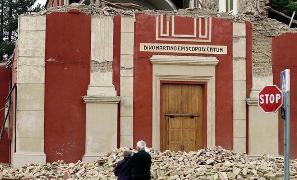 Последствия землетрясения в Италии 