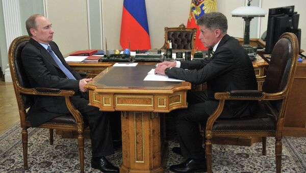 Встреча В. Путина и О. Кожемяко