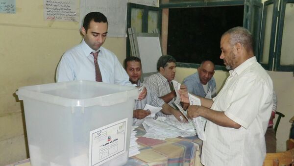 Президентские выборы в Египта, идет подсчет голосов избирателей. Архив