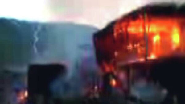 Около 60 домов выгорело дотла в дагестанском селе. Съемки очевидца