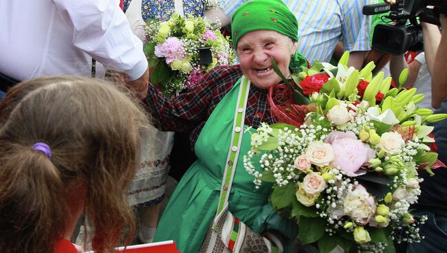 Прилет Бурановских бабушек в Москву