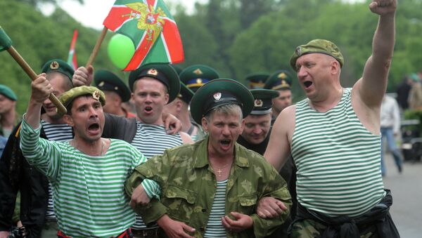 Празднование Дня Пограничных войск в Москве