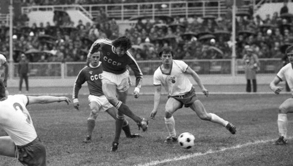 Финальный матч между сборными командами СССР и ГДР