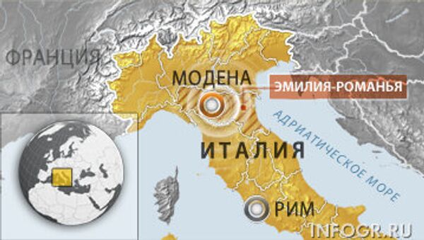 Число жертв землетрясения в Италии увеличилось до восьми