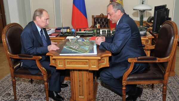 Президент РФ В.Путин провел рабочую встречу с главой Дагестана М.Магомедовым