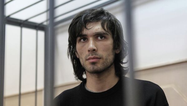 Рассмотрение ходатайства о мере пресечения Андрею Барабанову в Басманном суде Москвы