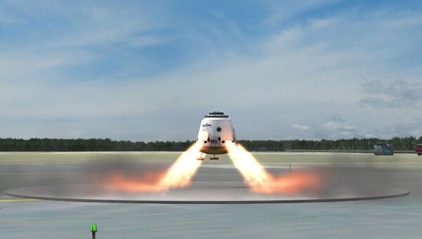В будущем SpaceX планирует создать корабль с наземной посадкой