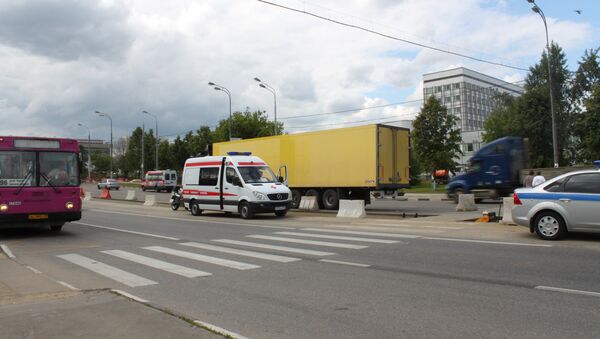 Около 16:00 на юге Москвы произошло ДТП, в котором погиб 1 ч