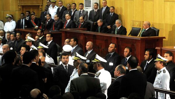 Заседание суда по делу экс-президента Египта Хосни Мубарака