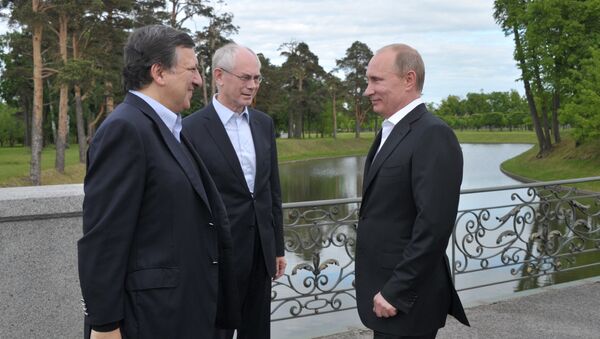 Президент РФ Владимир Путин и лидеры Евросоюза встретились в Стрельне