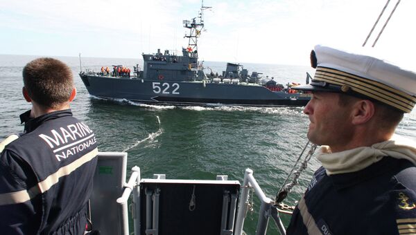 Российско-французские военно-морские учения в Балтийском море