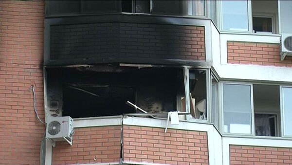 Взрыв в квартире на востоке Москвы. Кадры с места ЧП