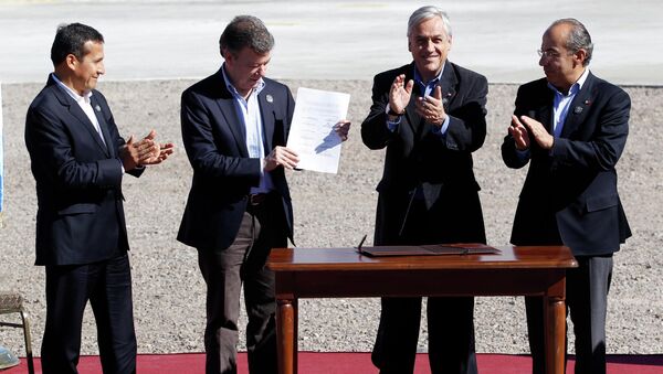 Президенты Мексики, Чили, Колумбии и Перу подписали соглашение о создании Тихоокеанского альянса