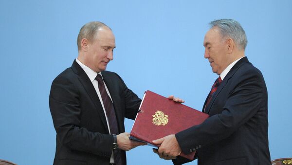 Официальный визит президента РФ В.Путина в Казахстан