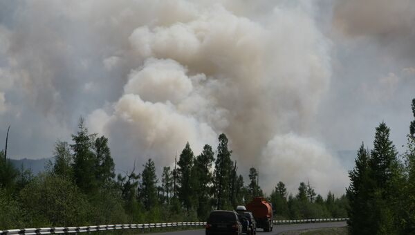 Лесные пожары в Ермаковском районе Красноярского края