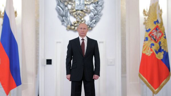 Вручение Государственных премий В.Путиным в Кремле