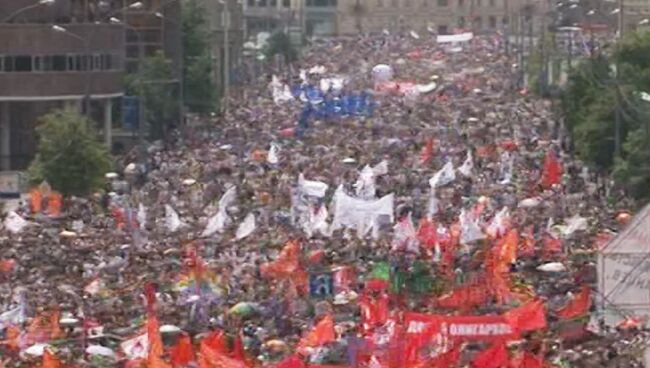 Митинг протеста на проспекте Сахарова 12 июня