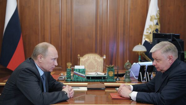 Встреча В.Путина с К.Ромодановским в Москве