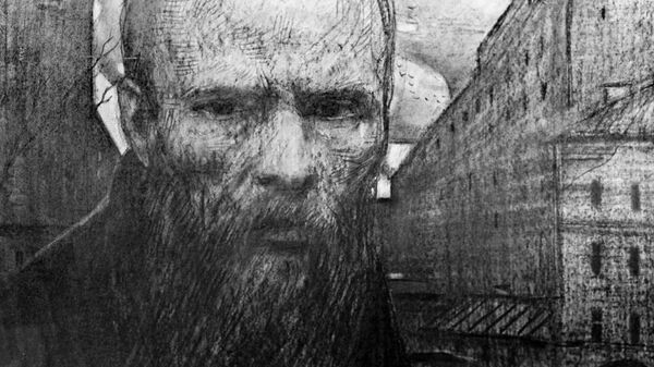 Рисунок Федор Достоевский. Архивное фото