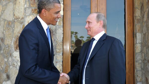 Президент РФ Владимир Путин встретился с президентом США Бараком Обамой в Лос-Кабосе