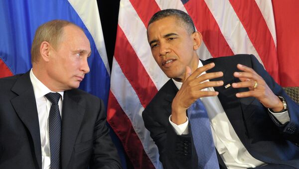 Президент РФ В.Путин и президент США Б.Обама. Архивное фото