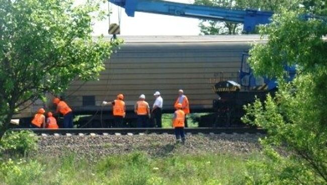 Сход вагонов в Смидовичском районе ЕАО