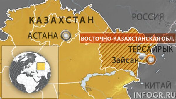 Погранзастава Терсайрык Зайсанского пограничного отряда в Казахстане. Карта